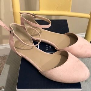 Kaari Blue ankle strap flats